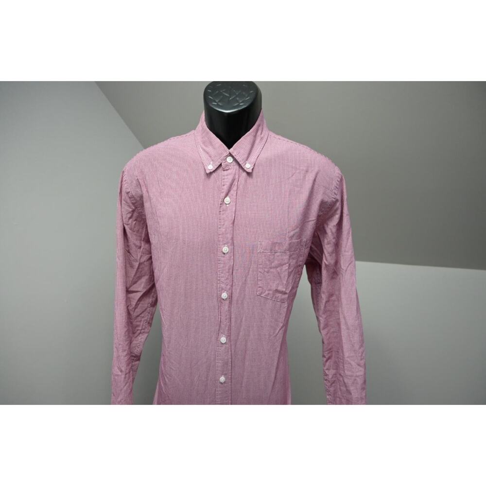 J Crew Dress Shirt Classic Fit Casual Plaid Button Up Long Sleeve Mens Sz Large